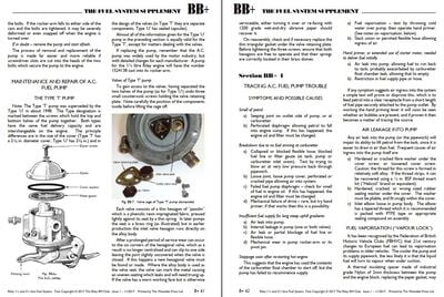 REG104 Fuel supplement B+ B++ Workshop Manual
